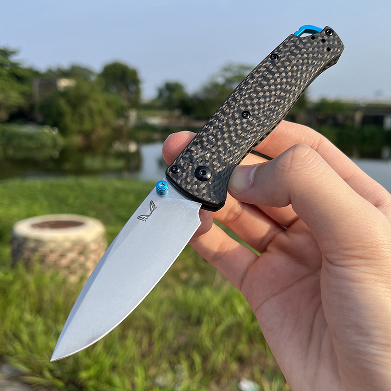 BM Bugout 535-3 EDC Knife CPM-S90V  Stainless Steel blade Black Carbon Fiber Handle folding knife Outdoor tactical pocket knife
