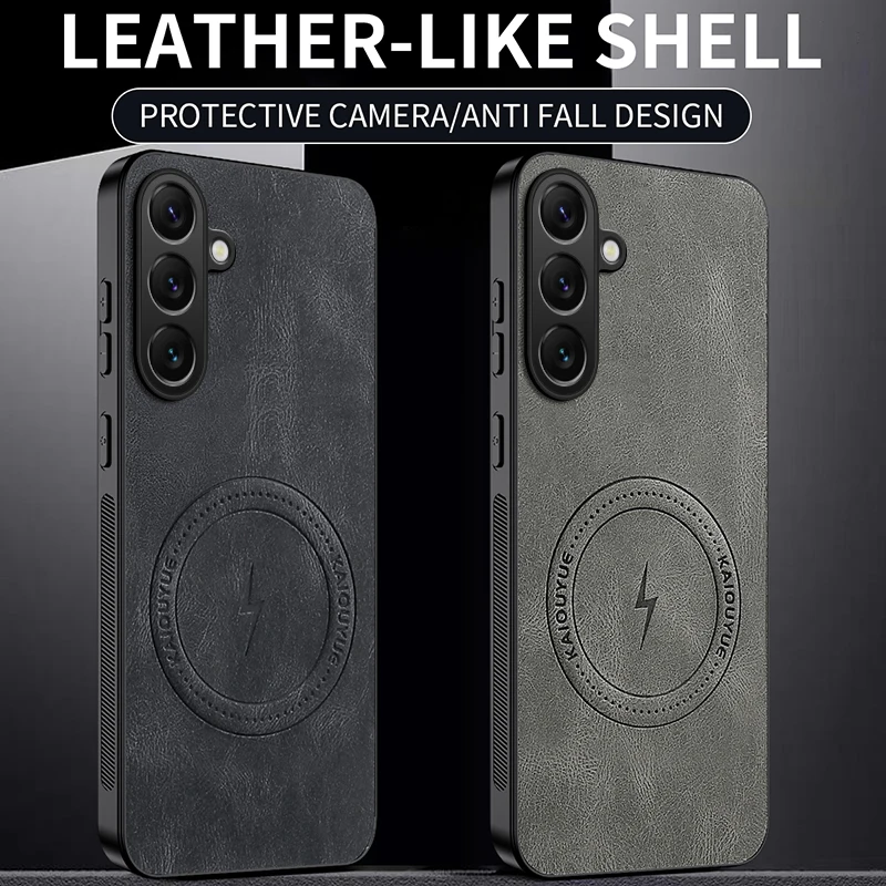 Luxury Classic Leather Magnetic Phone Case Cover