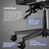 Gaming Chairs with Footrest,Ergonomic Video Game Chairs for Adults,Big and Tall Chair 400lb Weight Capacity, 6