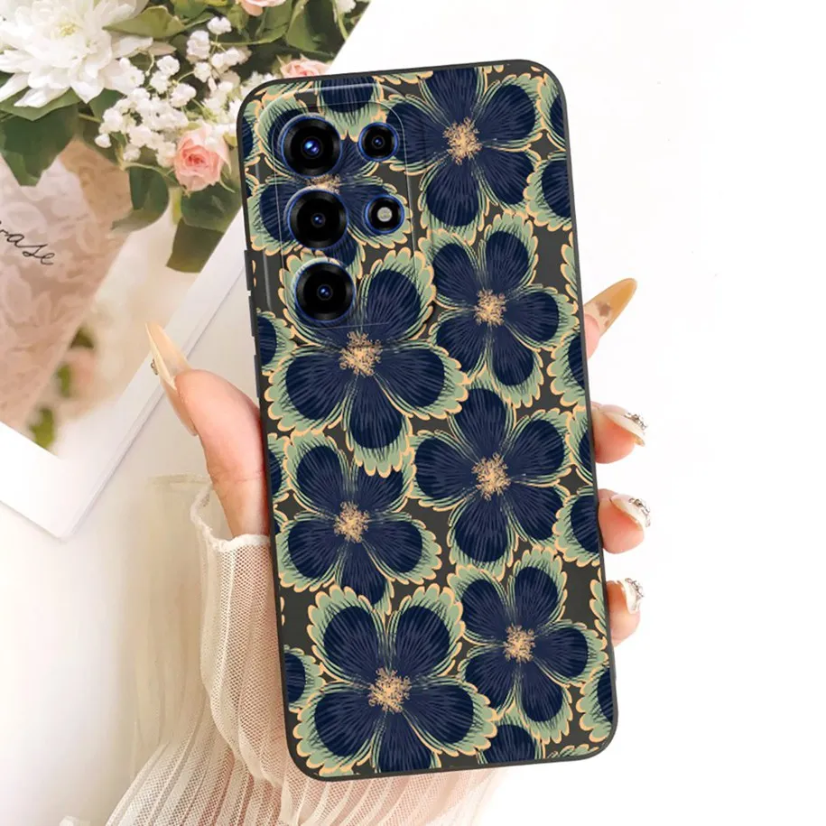 Floral Fashion Soft Silicone Bumper Phone Case in Pink