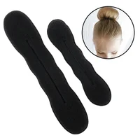 Éponge outil de coiffure boucle en plastique fabricant de cheveux bouclés cheveux Scrunchie bandeau torsion beignet chignon bigoudi bandeaux outils de coiffure 2