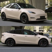 Matte Mocha Latte Car Vinyl Film Auto Wrapping Decal Air Release Technology PVC Waterproof Motorcycle Car Body Decoration Film 4