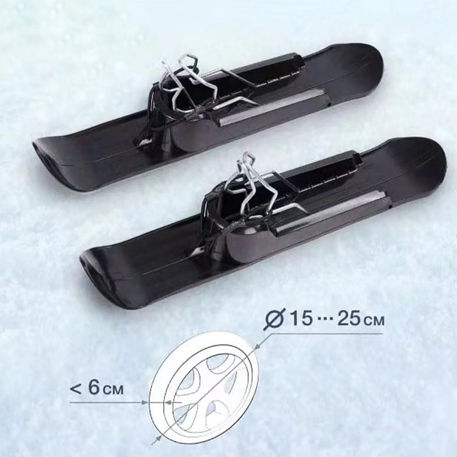 Snow Sledge Board Sled Skiing Board Toboggan Ski Plate Universal for Baby Stroller