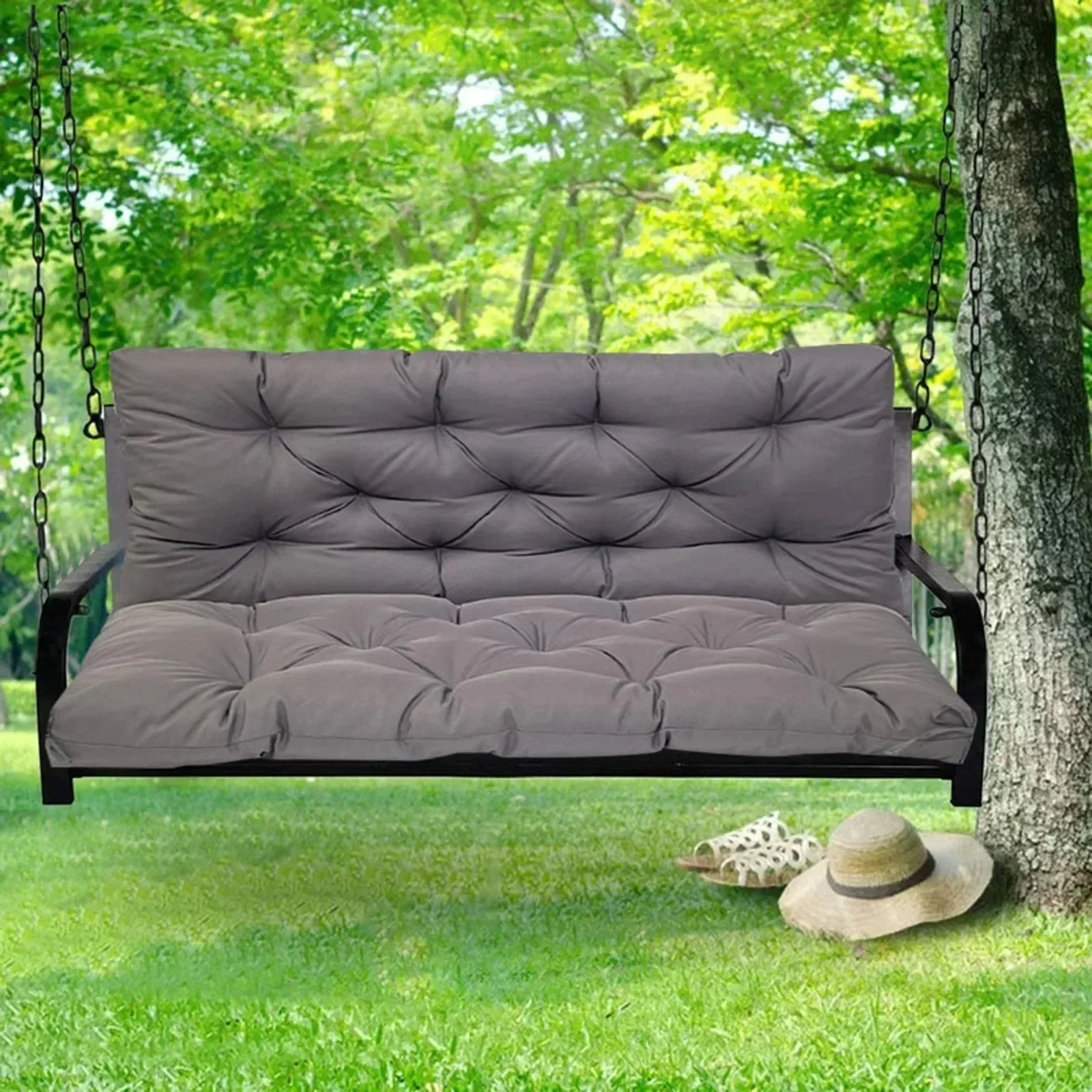 Cojín De Banco De Jardín Para Exterior, Cojín Gruo De Color Sólido Para Silla De Sol, Taburete De Sofá Tatami Antidlizante, Cojin Decorativos Para - AliExprs 15