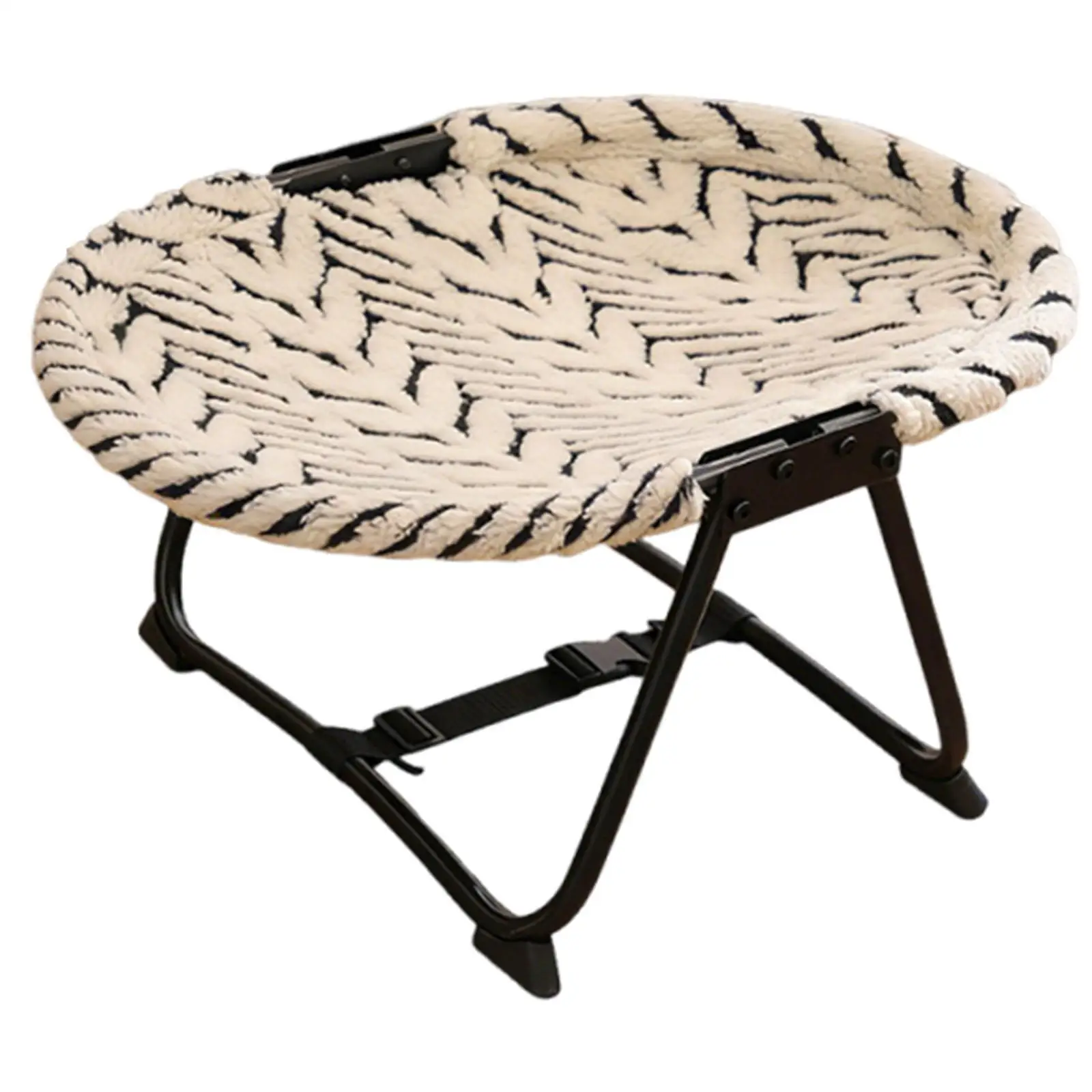 Portable Pet Bed Elevated Iron Frame Dog Cot Heavy Duty Pet Furniture for Small Medium Cats