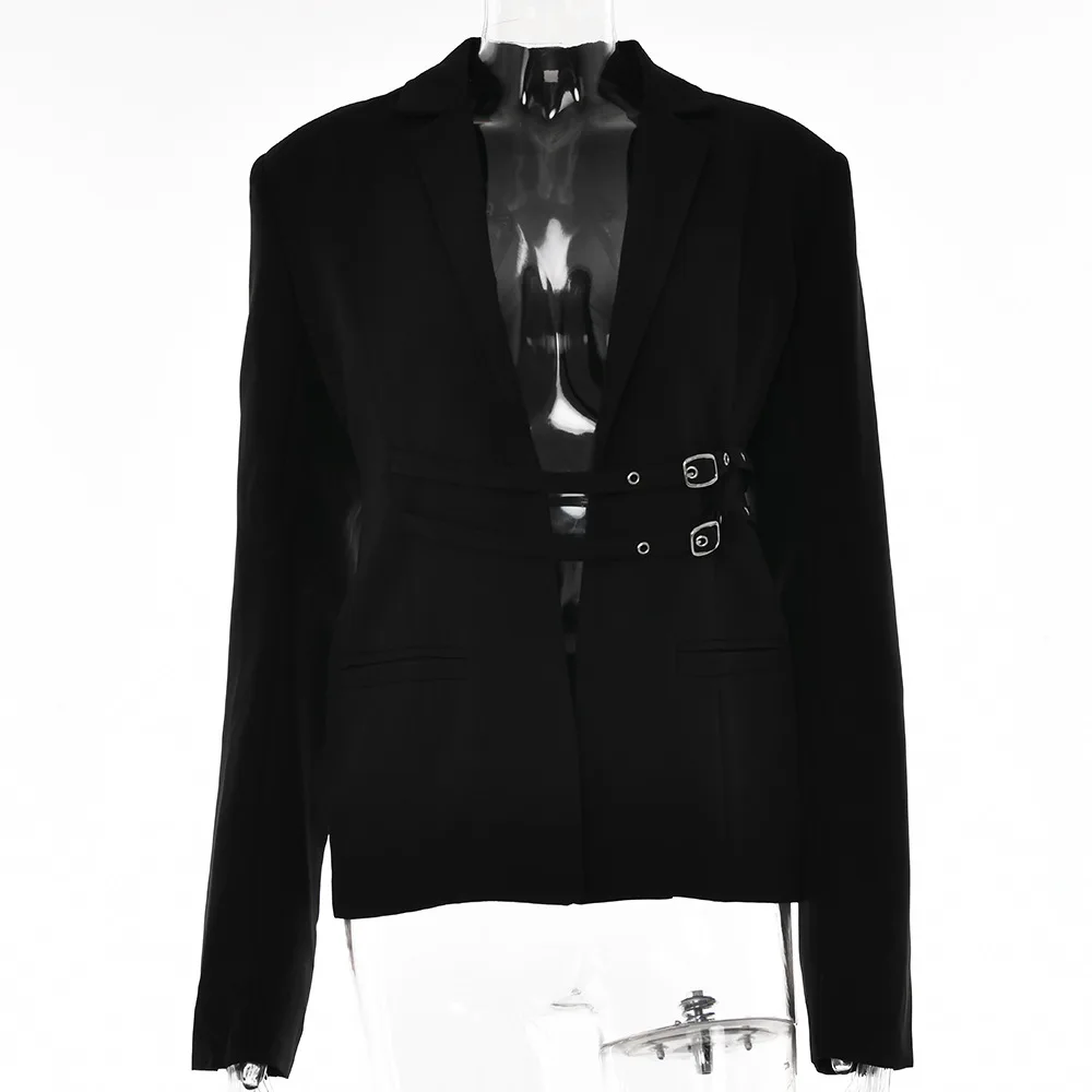 EOS 2023 New Cardigan Suit Jacket Fashion Hot Casual Long sleeved Lace up Women's Suits