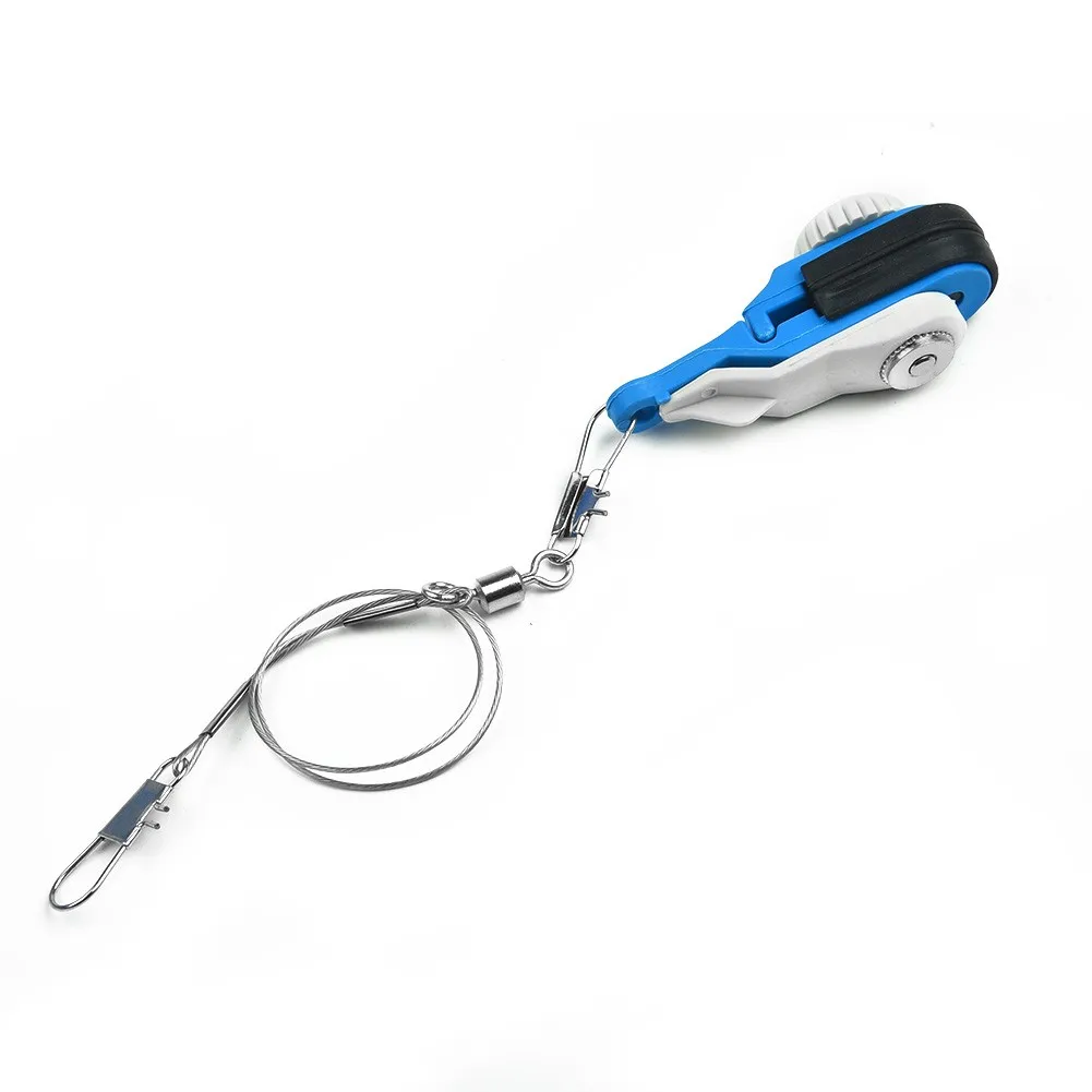 Clip Di Rilascio Della Fibbia Di Pesca In Mare Clip Di Rilascio Downrigger Clip Per Barca Downrigger Rilascio Tensione Traina Blu + Bianco