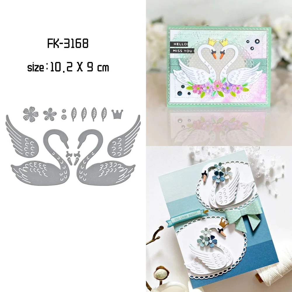 Swan Metal Cutting Dies For Diy Scrapbooking Album Carte Di Carta Artigianato Decorativo Goffratura Fustellati