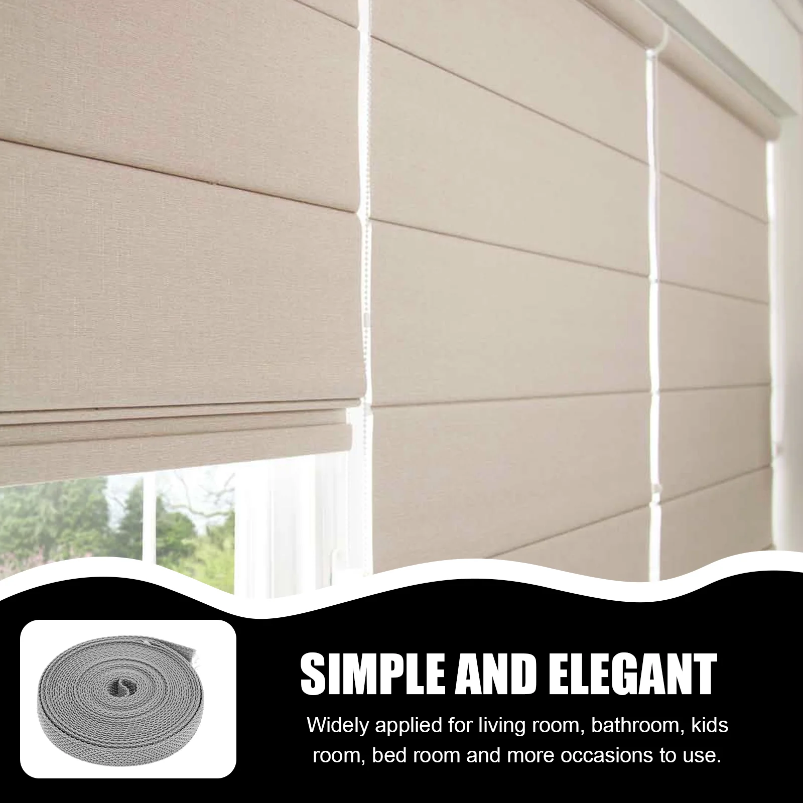 Roller Blind Accessories Curtain Supplies Decor Shades Drapes Chic Ties Decorative Webbing Portable Buckles Lace Tape Straps