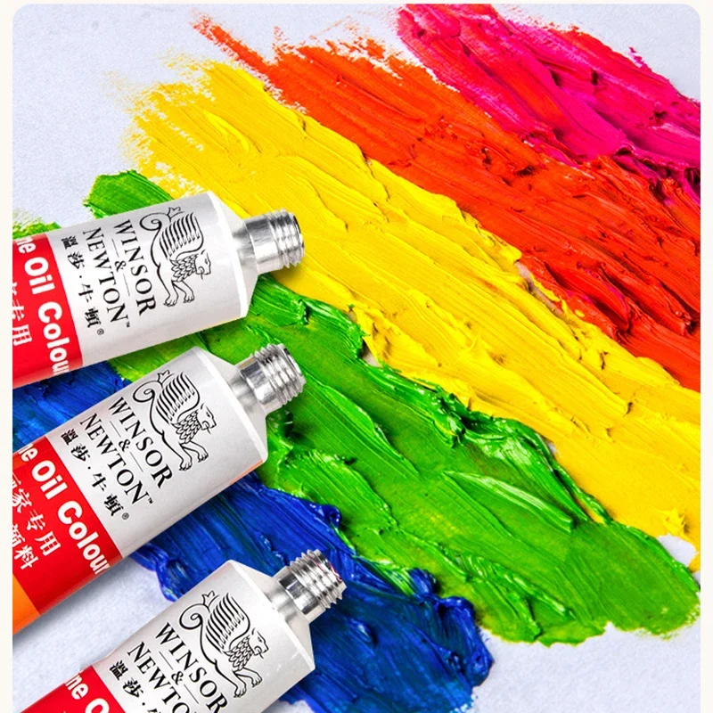 WINSOR & NEWTON 아크릴 페인트, 튜브 아티스트 드로잉 구아슈 원단 유리 유화 안료, 손으로 그린 DIY 미술 용품, 45ml