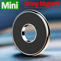 Strong Magnetic Car Phone Holder Stand For iPhone Magnet Mount Round Car Holder Bracket Dashboard Wall Mobile Holder Universal - Image 2