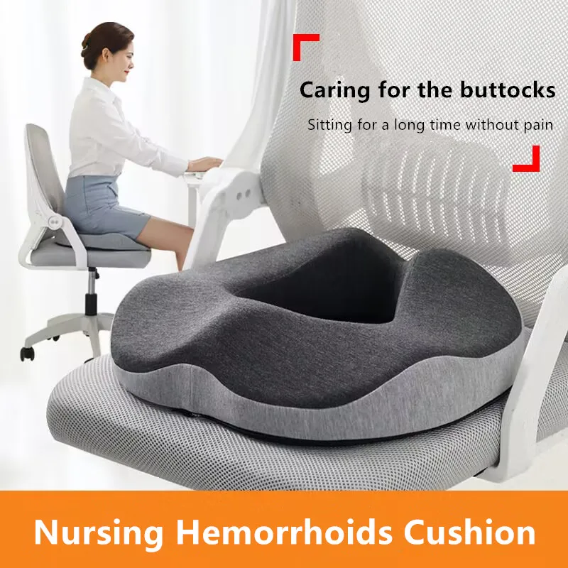 

Hemorrhoid Mat Health Care Seat Cushion Sciatica Tailbone Bed Sores Donuts Shape Sitting Pain Relief Travel Office Memory Foam