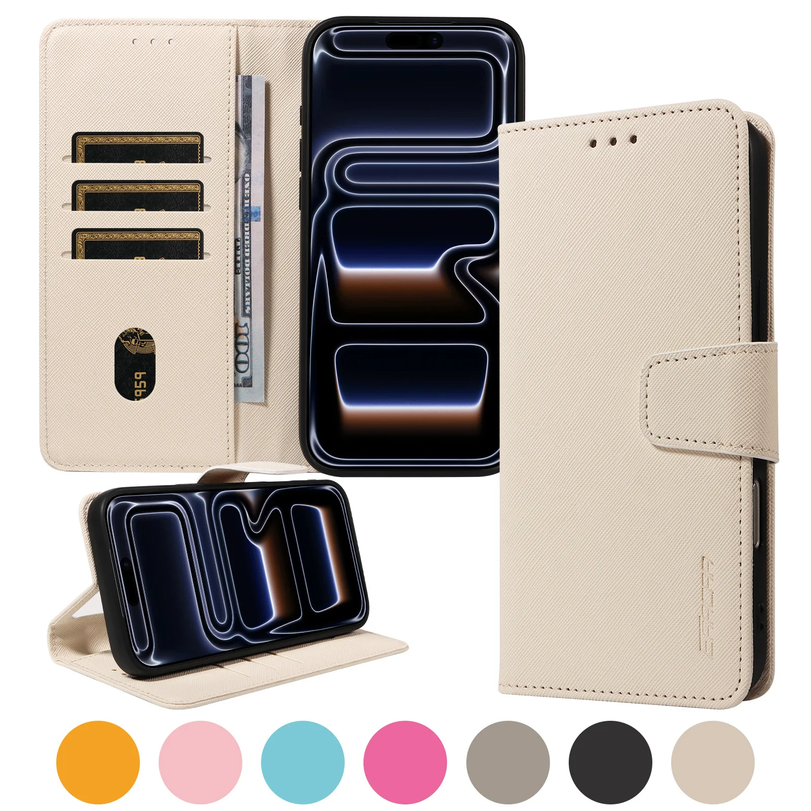 Premium PU Leather Shockproof Magnetic Wallet Phone Case - Fashion Protective Cover