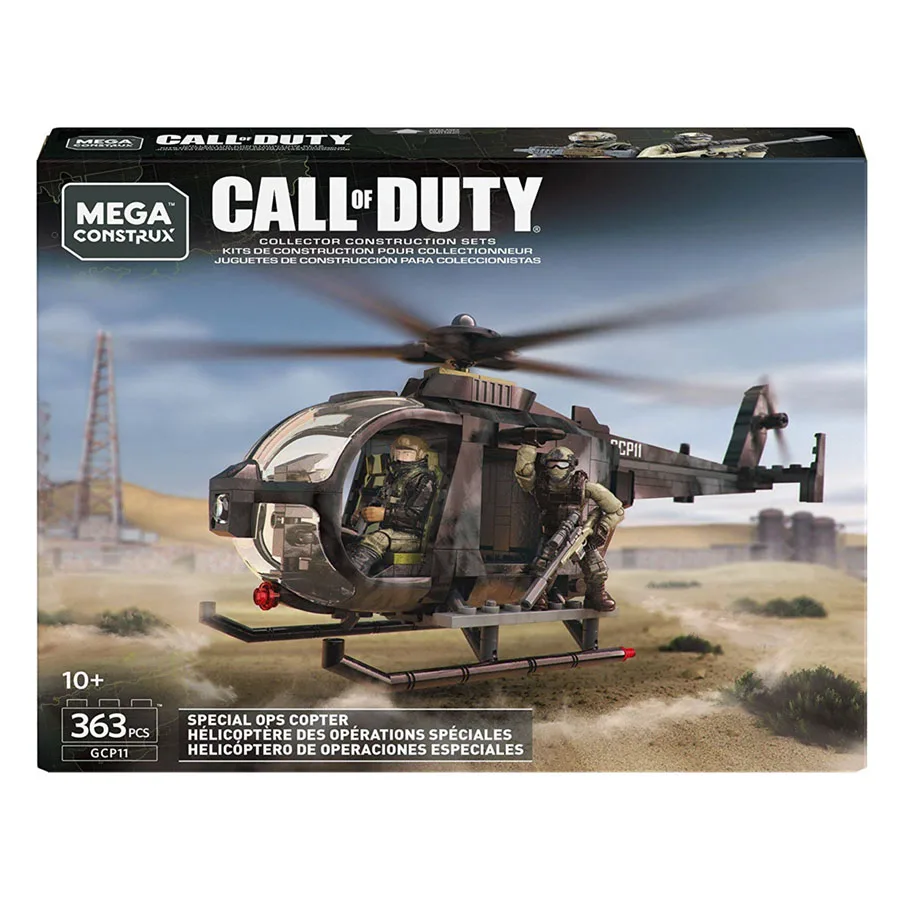 

363Pcs Mega Construx Bloks Call of Duty Collector Construction Sets Special Ops Copter Assembled Building Blocks Anime Gifts