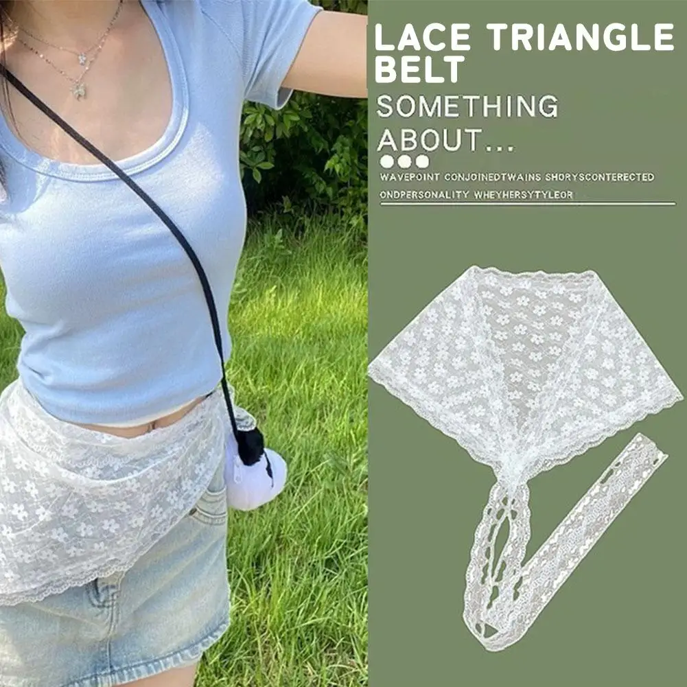 Polyester Triangle Hair Scarf Headband for Women and Girls
