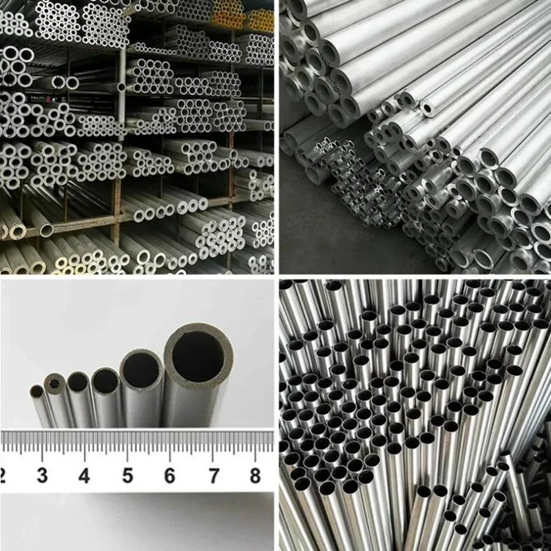 Aluminium Tube 4/8PCS 6063 Aluminum Alloy Round Tube 3 4 5 6 7 8 9 10 12 15mm OD 2 3 4 5 6 7 8 9 10 11 14mm ID 500mm Length