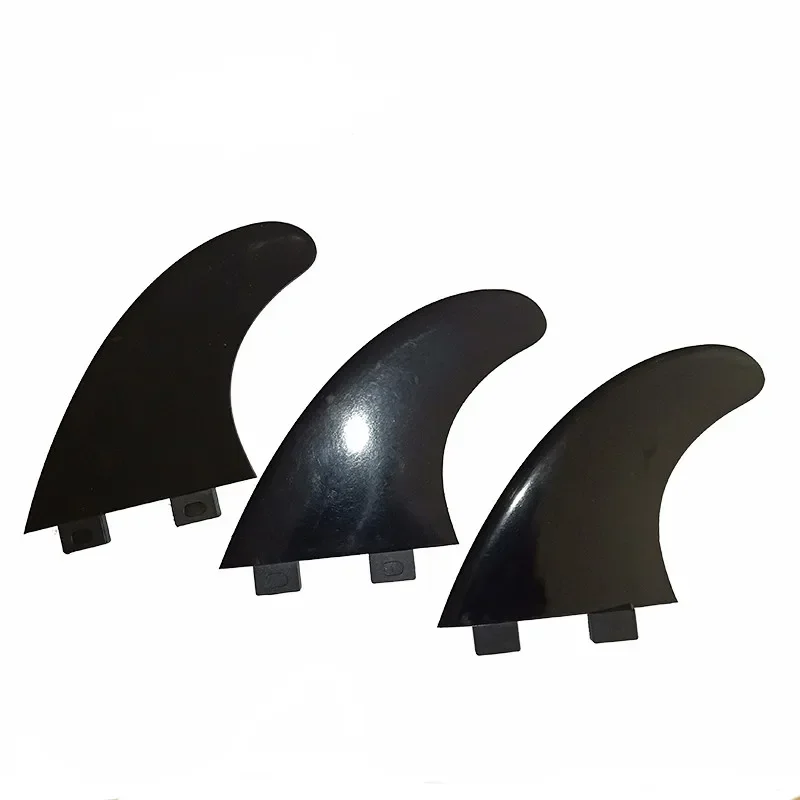 BiLong FCS Surfboard Fins High Quality Plastic Nylon+fiberglass Black White Quilhas Surf Fins M Size Thruster Surfing Fin surfboard fin