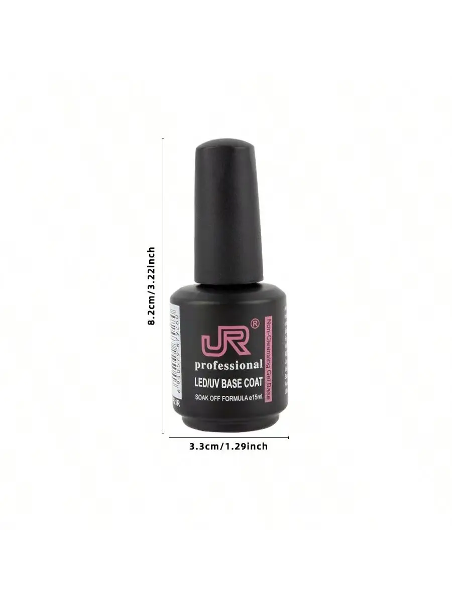 15ml 6pcs/box top coat base coat with JR private label long lasting strengthen bling nail gel top and base coat nail polish 5
