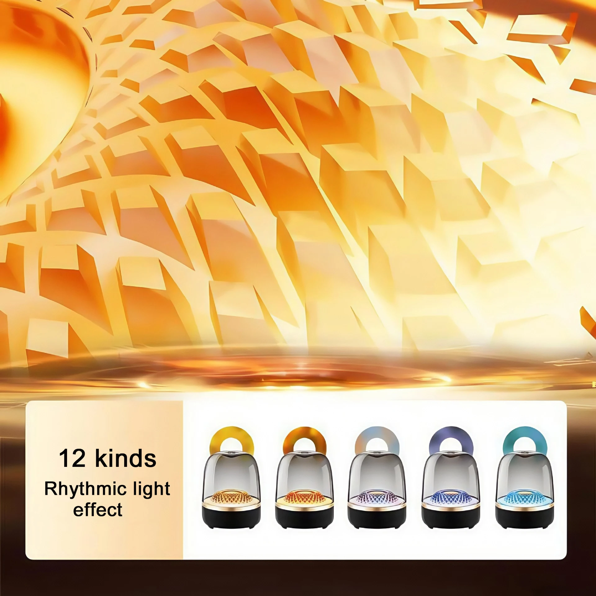 5th Glass Bluetooth Speaker Subwoofer Colorful Home High Volume Wireless Smart Computer Speaker ﻿Electronics Desk Accessories view 4