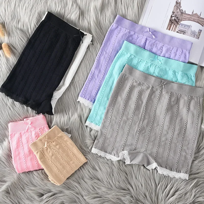Women Sexy Lace Seamless Shorts Safety Pants for Dress Panties Skirt Shorts Women Underwear High-stretch Boxers