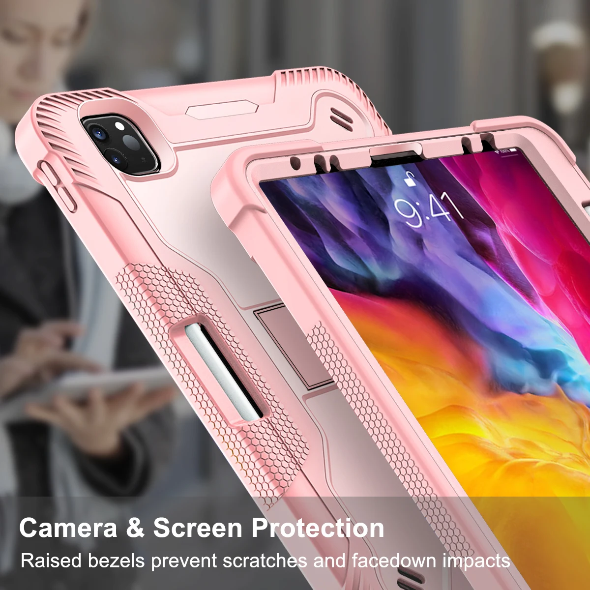 Capa à Prova de Choque para Ipad Capa Infantil Kickstand Air 11 12.9 2023 2023 10.2 7th 8th 9th 2023 97 2023 2023 Mini 6 - Imagem 6
