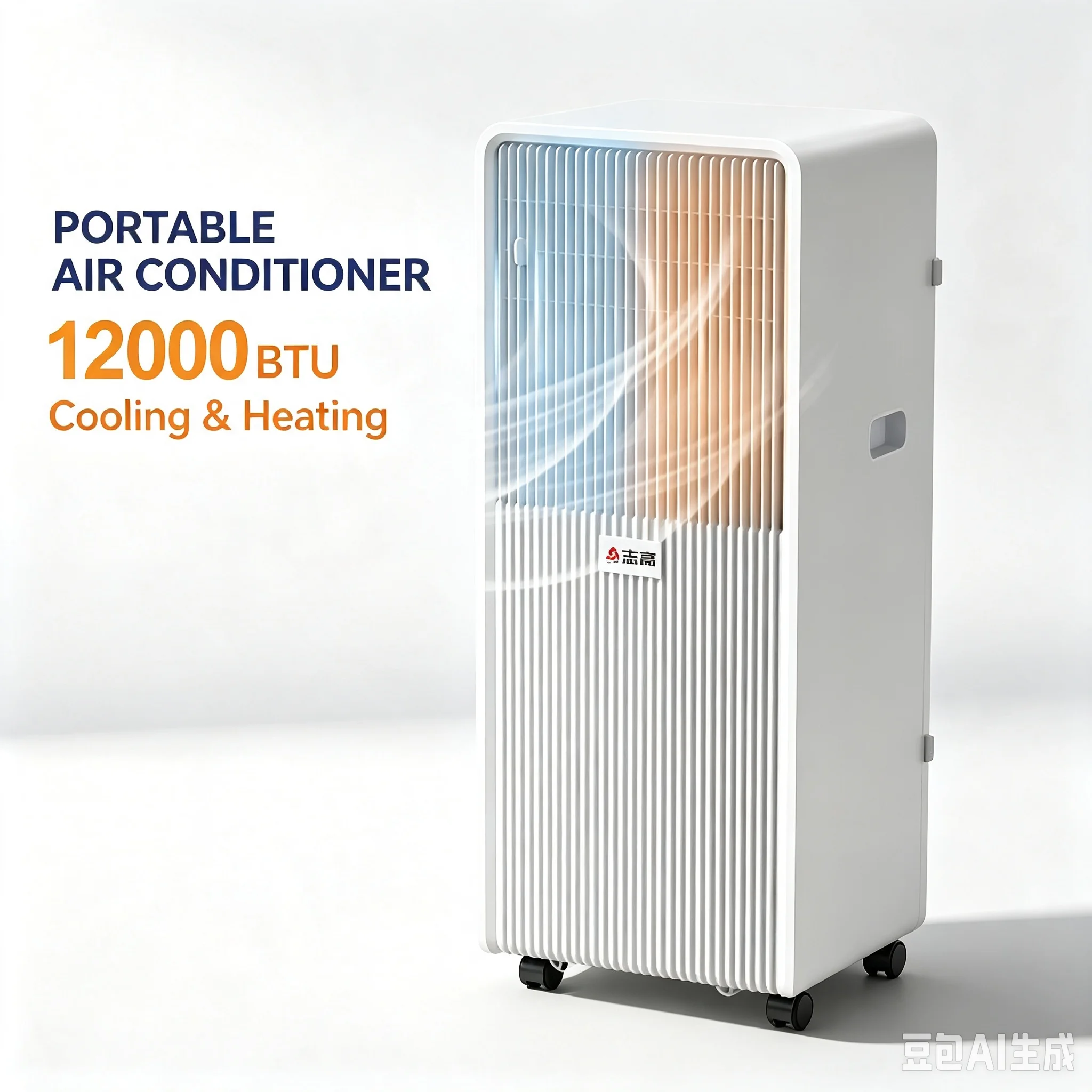 Condizionatore d'Aria Portatile 12000BTU, Raffreddatore d'Aria Mobile Senza Installazione per Casa, Ufficio, Camera da Letto, Raffreddamento Rapido - immagine 2