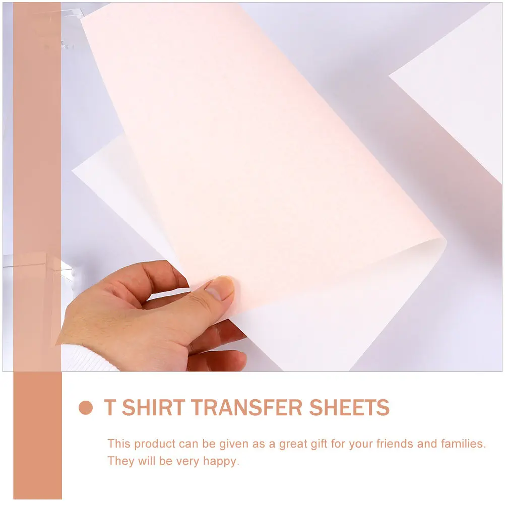 30Pcs A4 열전사 용지 티셔츠용 다리미 전사 용지 후드티 스웨트셔츠 승화 인쇄 DIY 공예 선물