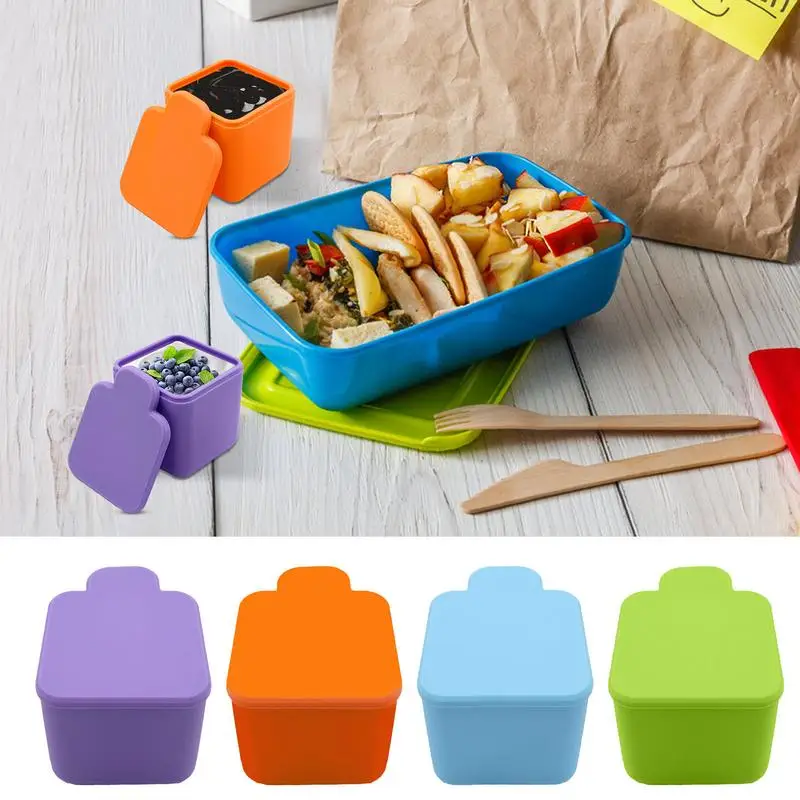 Salad Dressing Container Airtight Food Storage Container With Lid Snack  Containers With Silicone Lid Portable Snack Fruit box - AliExpress