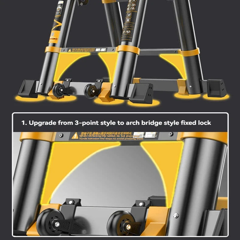 Herringbone Ladder with Foldable Engineering - Telescopic - Image 2