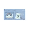 42pcs/lot Memo Pads Material Paper Pengyou Butterfly Dream Stamps Journal Scrapbooking paper Card Background Decoration Paper 5