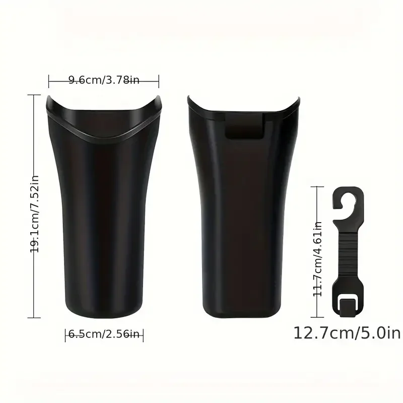 1PC Car Umbrella Storage Bin Car Interior Garbage Bin Hanging Type Rain And Sun Dual Purpose Female Inside The trash can