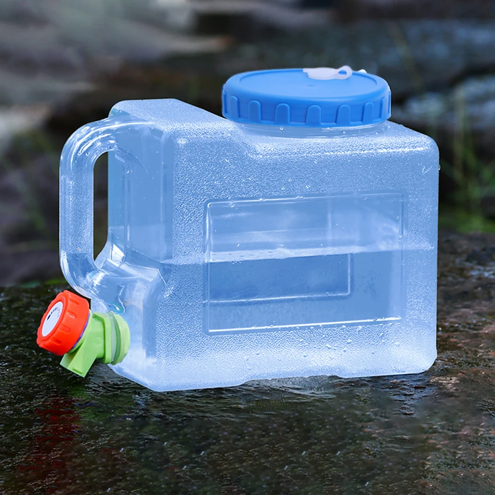 3L Portable Water Container Multifunction Water Storage Carrier Leakproof Water Storage Container for Hiking Self-Driving Tour