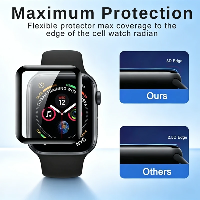 2-Pack Premium Soft Screen Protectors for Apple Watch Ultra Series - Full Coverage Film