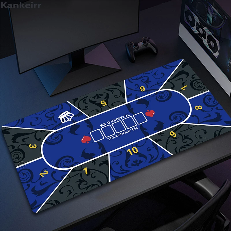 Texas Hold'Em Table Pad Portatile In Schiuma Di Gomma Poker Table Mouse Pad Tastiera Office Gaming Table Pad Giocatori Di Gioco Layout Di Gioco