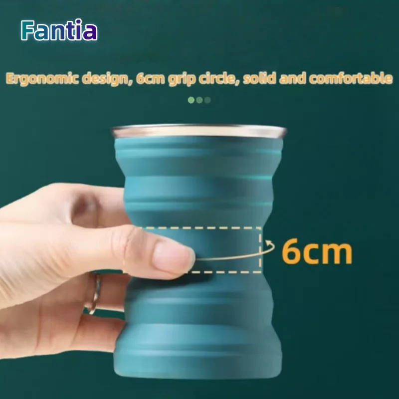 كوب قهوة سيليكون قابل للطي