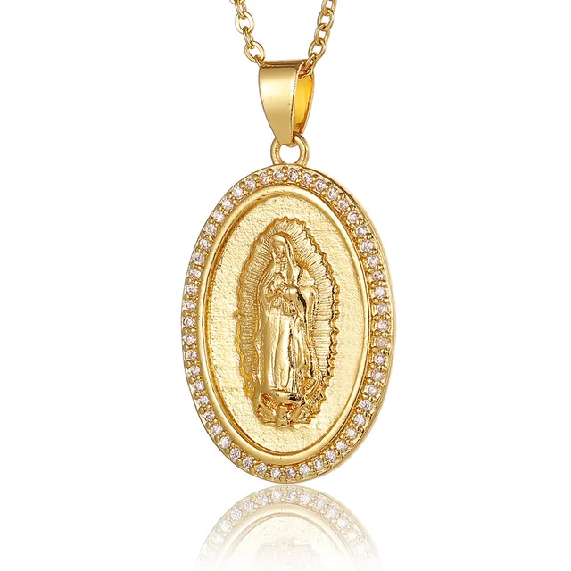 High Quality Women's Religious Jewelry Copper Micro Inlaid Zircon