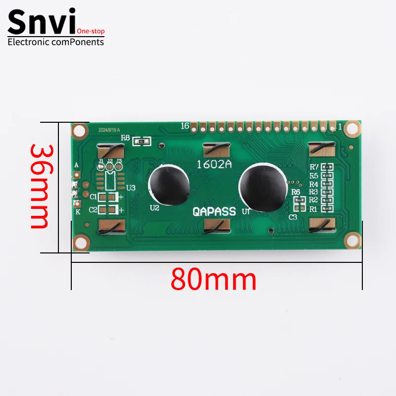 LCD1602 1602A LCD Module Blue / Yellow Green Screen 16x2 Character