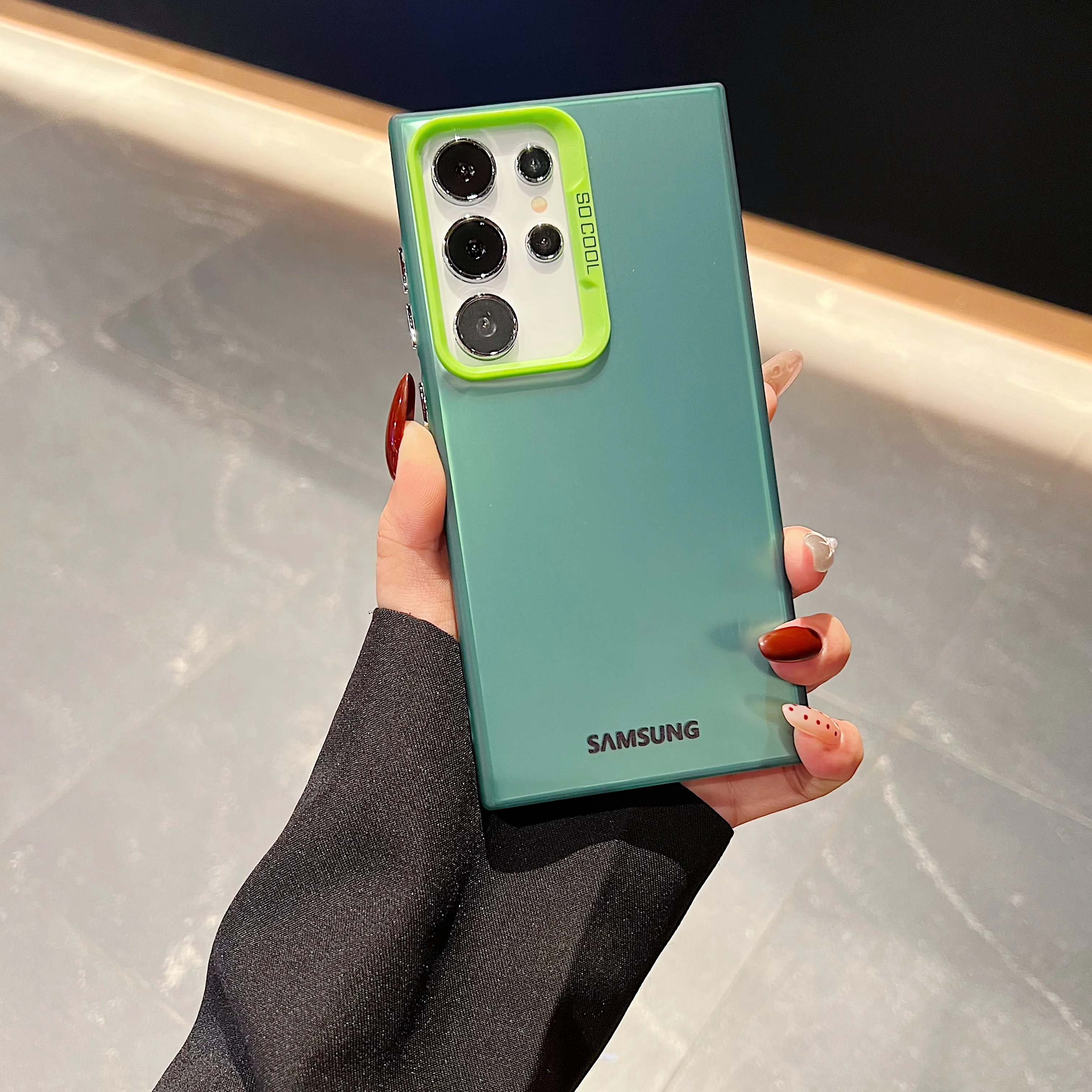 Matte Shockproof Laser Phone Case