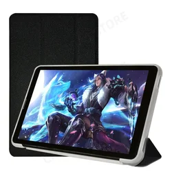 Ultra Slim & Lightweight PU Leather Tablet Case with Stand and TPU Back Shell for Teclast P30T (Black)