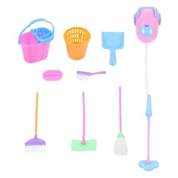 Mini House Cleaning Tools Kid Pretend Play Toy Housekeeping Tool Cleaning Broom Brush Washing House Cleaner For Children 1