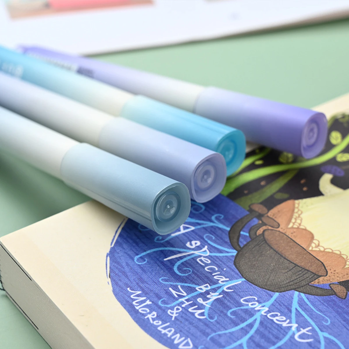 4pcs/set Pastel Color Macaron Highlighter Pen Marker Pens Fluorescent Pen Drawing Highlighters Cute Stationery School Supplies highlighter pen marker pen highlighter marker