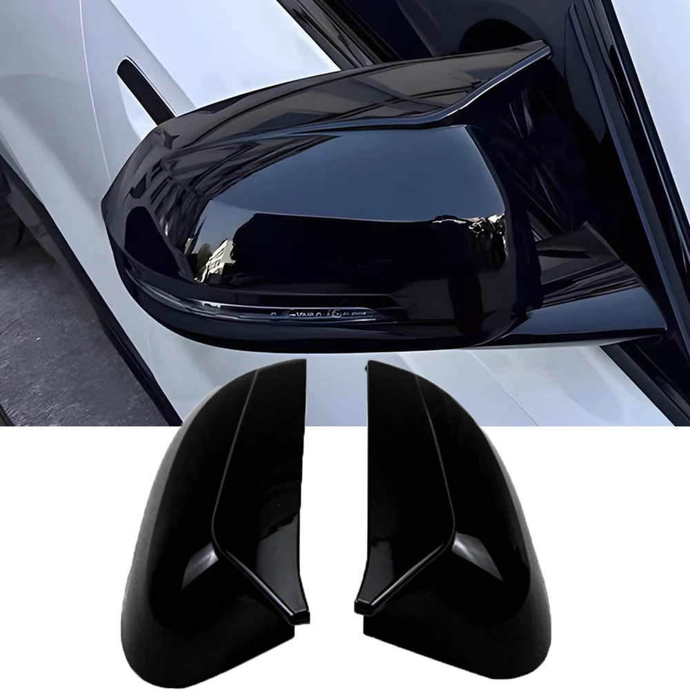 

For BMW X1 U11 U12 2023 2024 ABS Carbon Fiber Style Rearview Mirror Cover Car accessories Styling 1PAIR