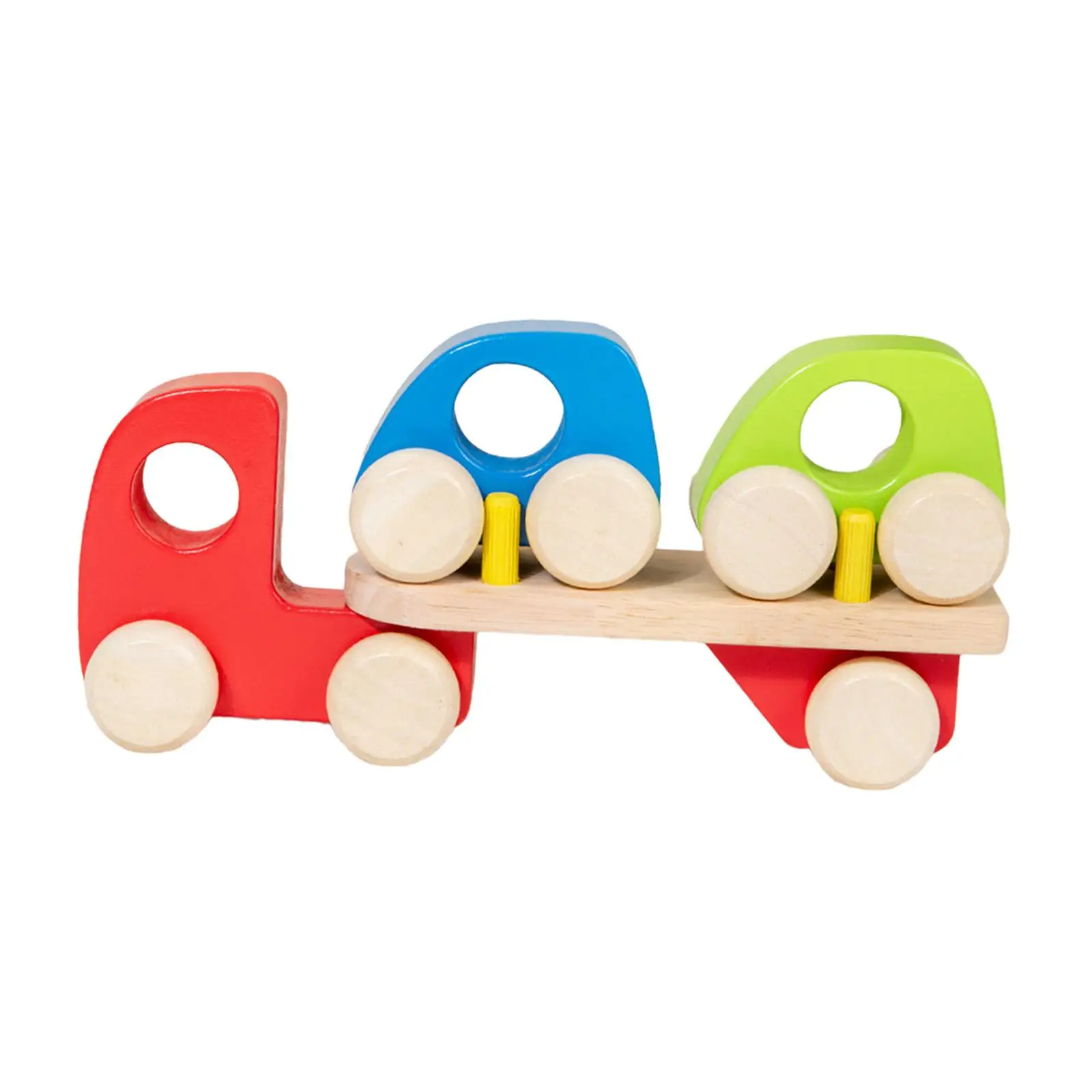 

Unfinished Wooden Cars Wooden Trailer Toy for Preschool Gift Activities