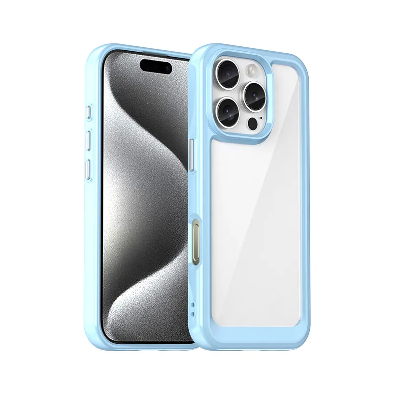 Cover Per IPhone 16e, Custodia Trasparente Ultra Sottile 2 In 1 - Bumper In Silicone TPU + Protezione Posteriore, Antigiallo, Supporto Ricarica Wireless, Protezione 360°