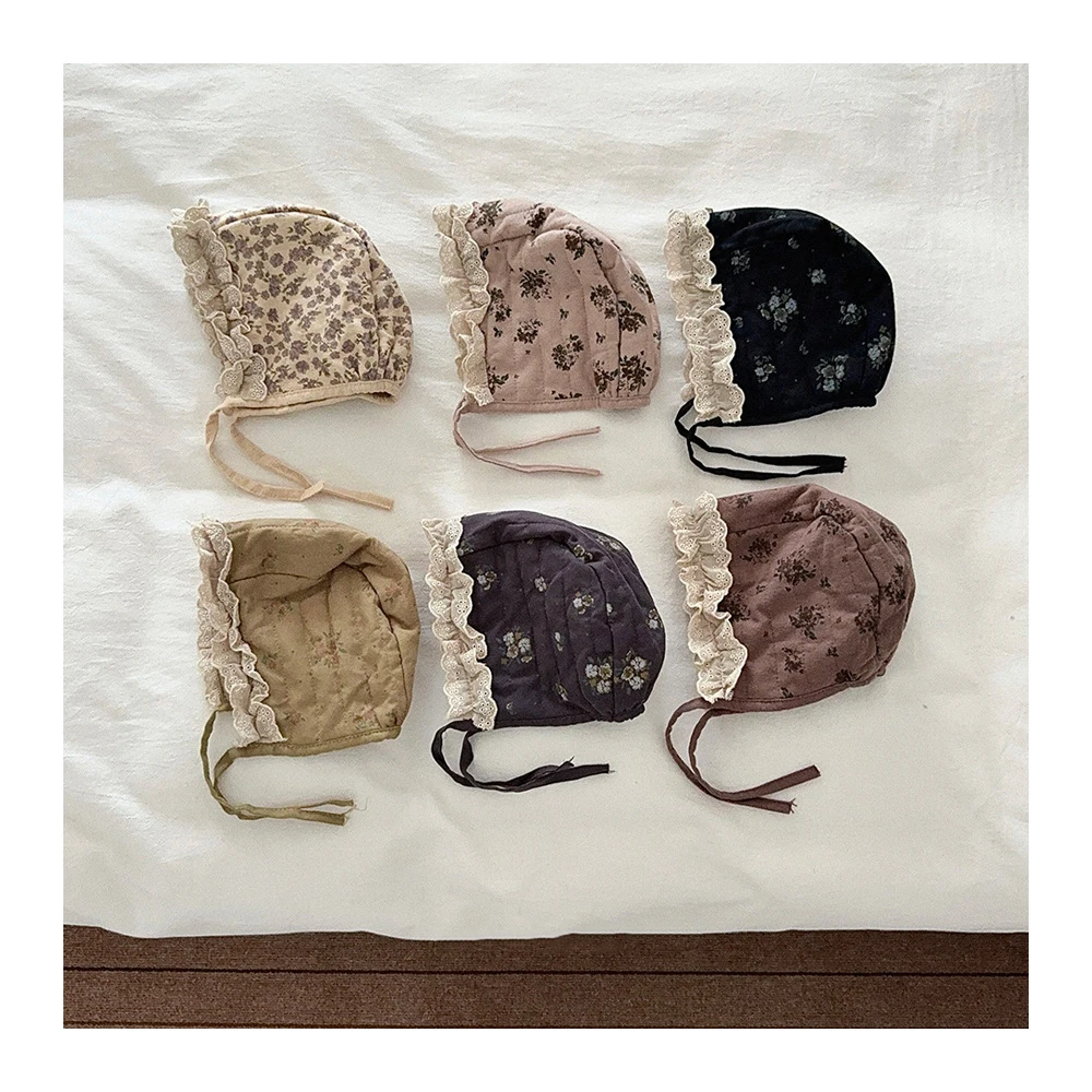 Cute Floral Winter Kids Hat Ear Protection