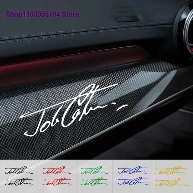 2pcs Reflective car John Cooper Signature Sticker For MINI JCW R56 R57 F55 F56 F57 R50 R53 R60 F60 F54 R55 R58