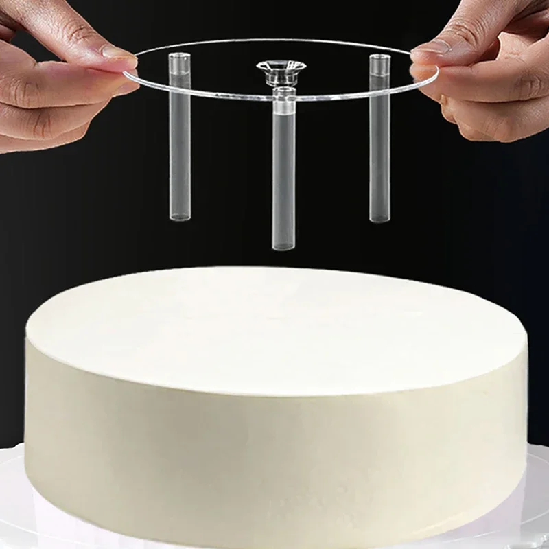 Cake Stand Multi-layer Suspended Gasket Tier Support Dowel Rods Set Straw Frame DIY Decor