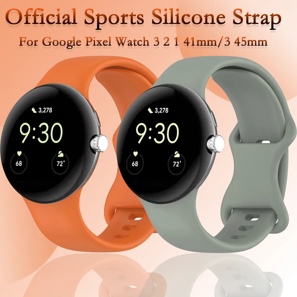 Breathable Silicone Sports Strap for Pixel Watch - Replaceable Band Bracelet