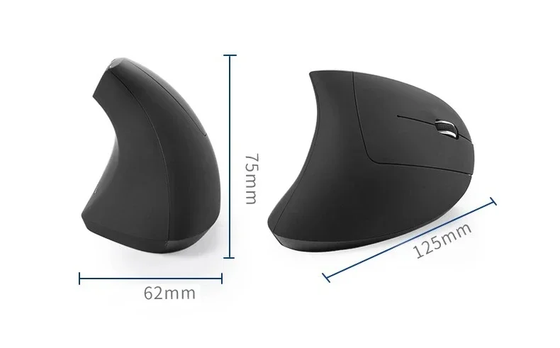 Mouse da gioco verticale ergonomico wireless ricaricabile ottico 2.4G per computer PC, laptop e desktop con connessione USB._voghion.com