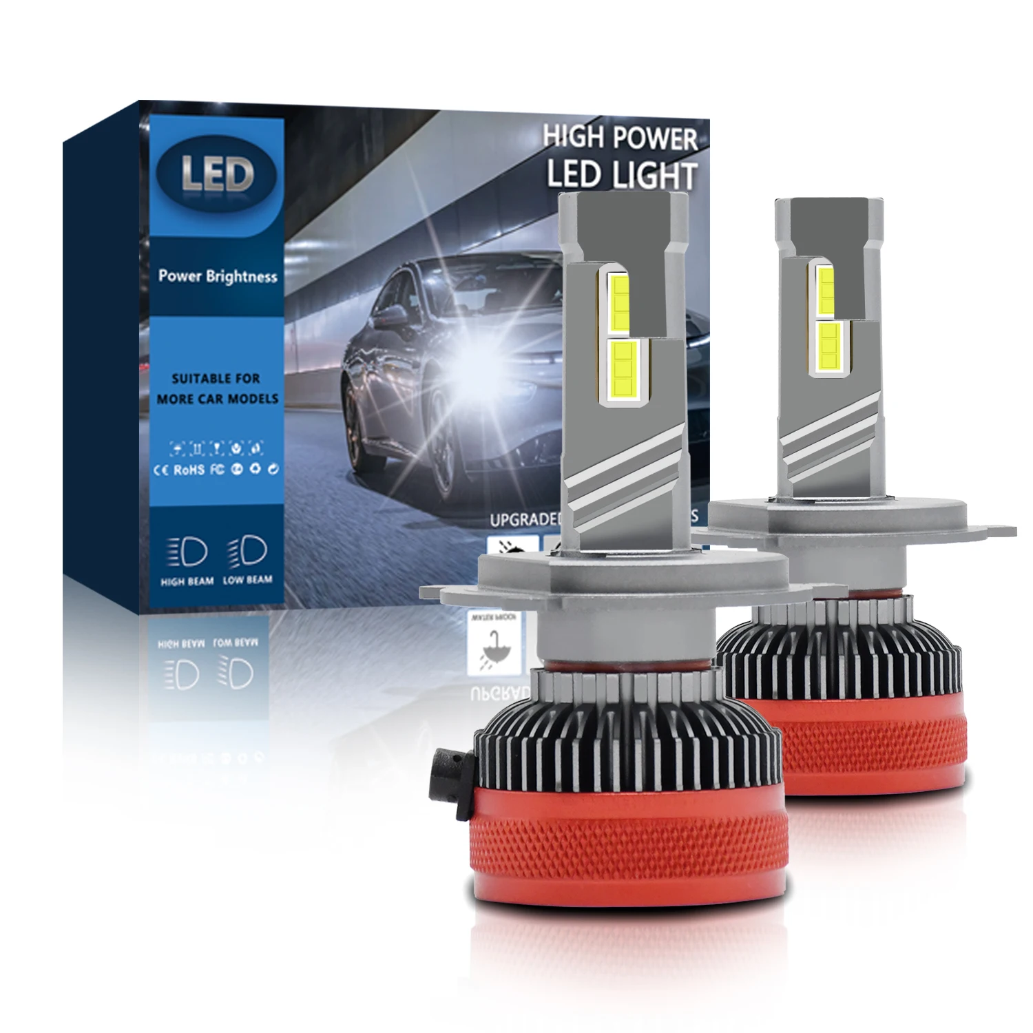 High Power Car LED HeadlightLamp 800W LED Bulb Canbus 7535 Chip 12v 24v Canbus